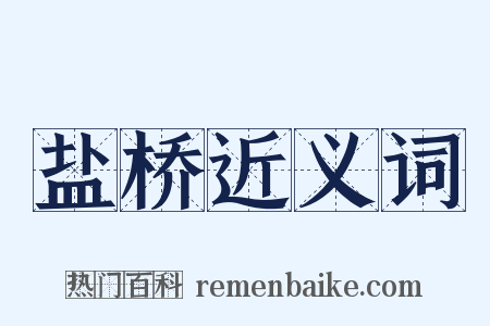 盐桥近义词是什么意思的图片